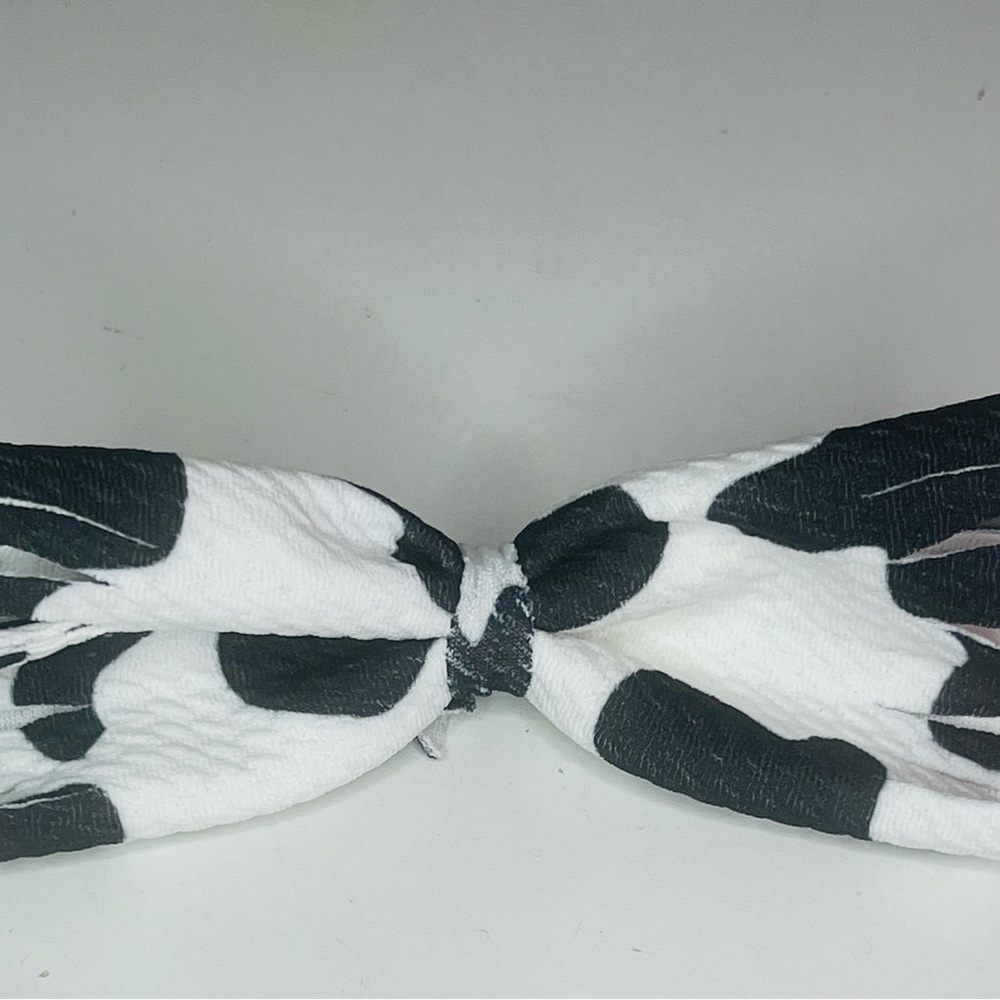 Cowprint Fringe Bow